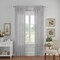 Threadmade Home Jolie Semi-Sheer Tab Top Window Curtain, Gray - 52"W x 84"L
